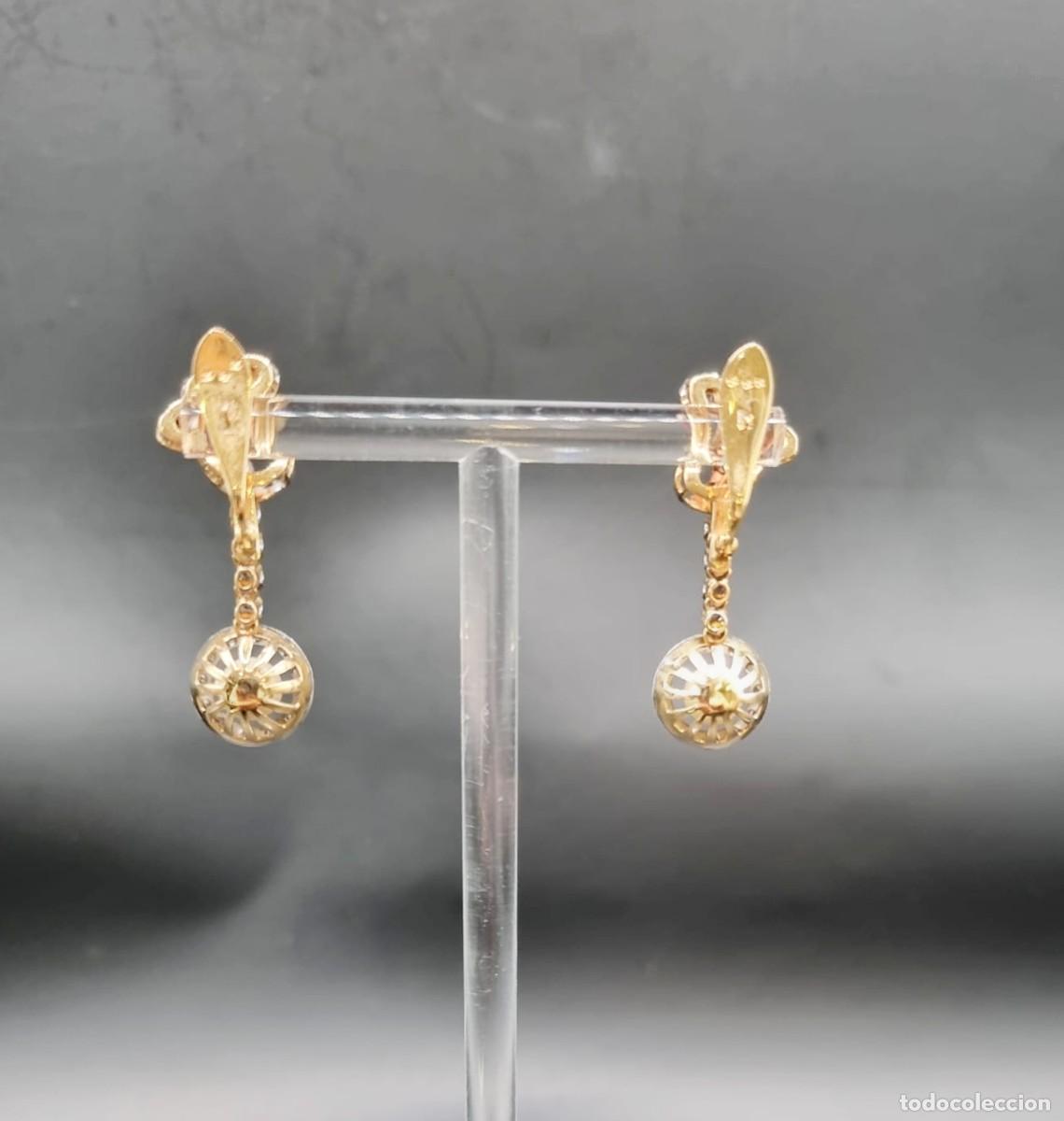 Joyeria: Conjunto de pendientes y anillo de oro - Foto 6
