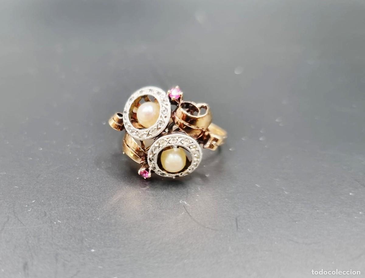 Joyeria: Conjunto de pendientes y anillo de oro - Foto 11