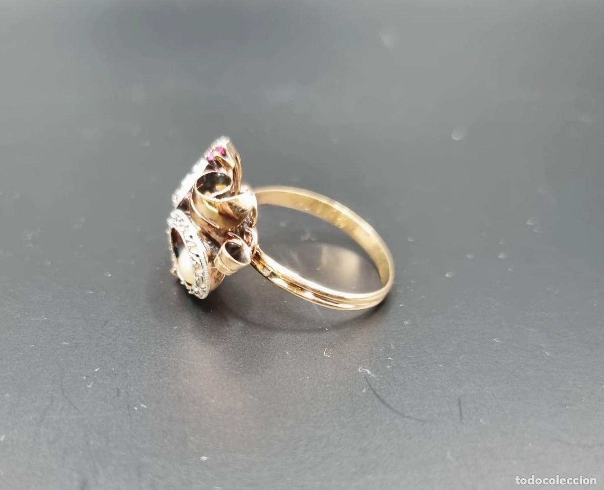Joyeria: Conjunto de pendientes y anillo de oro - Foto 12