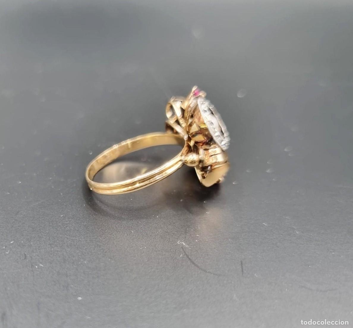Joyeria: Conjunto de pendientes y anillo de oro - Foto 14