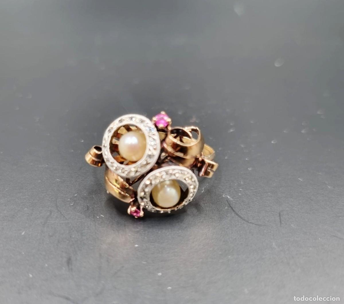 Joyeria: Conjunto de pendientes y anillo de oro - Foto 15