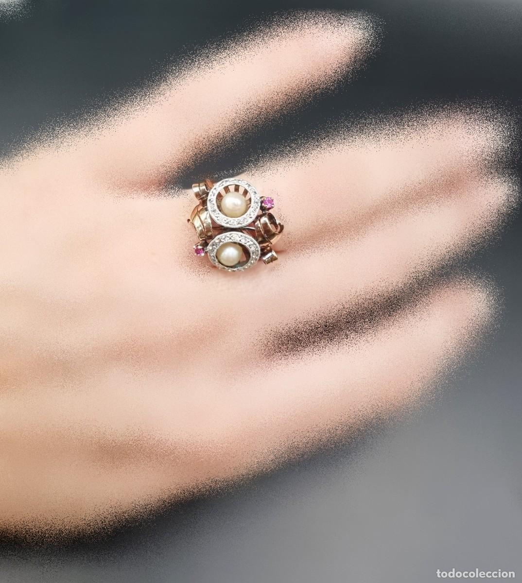 Joyeria: Conjunto de pendientes y anillo de oro - Foto 16