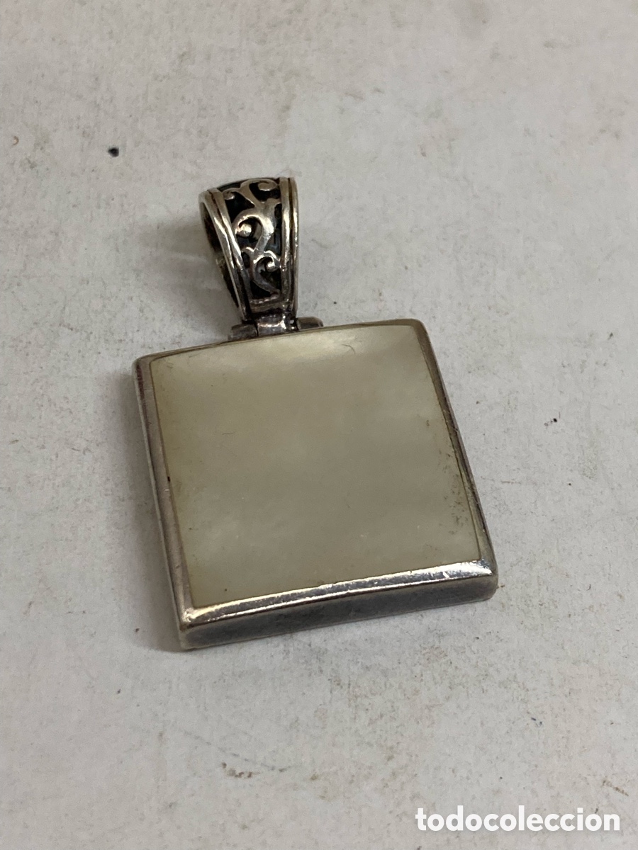 Joyeria: Colgante de plata y n&aacute;car C675