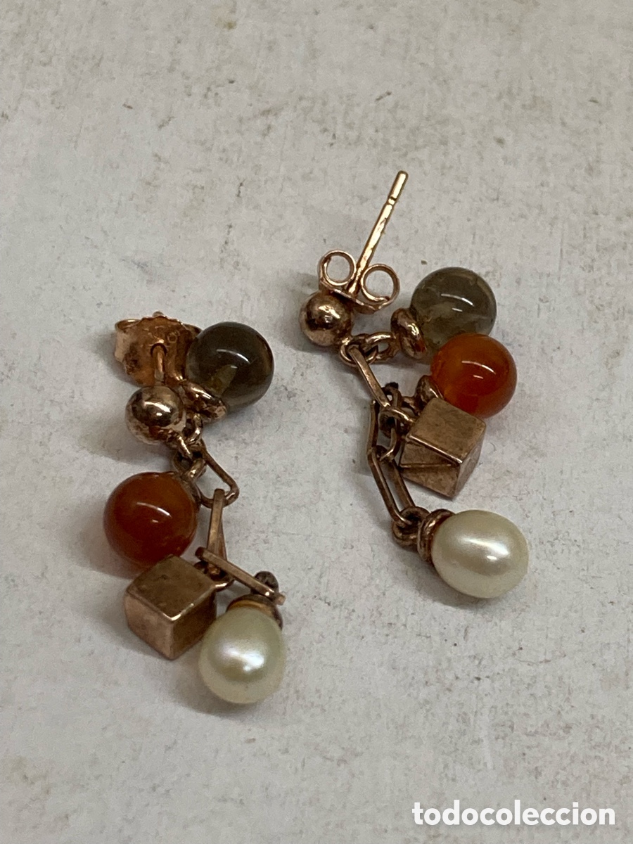 Joyeria: Pendientes de plata y perla P550 - Foto 1
