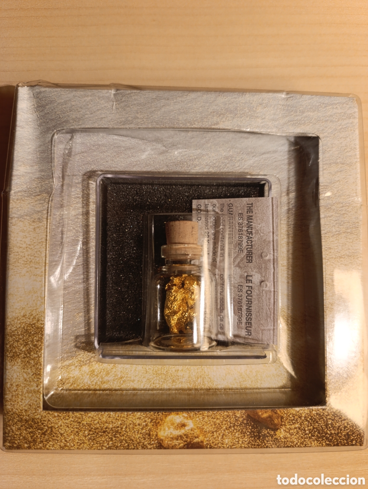 Joyeria: Frasco de oro laminado de 22 kilates