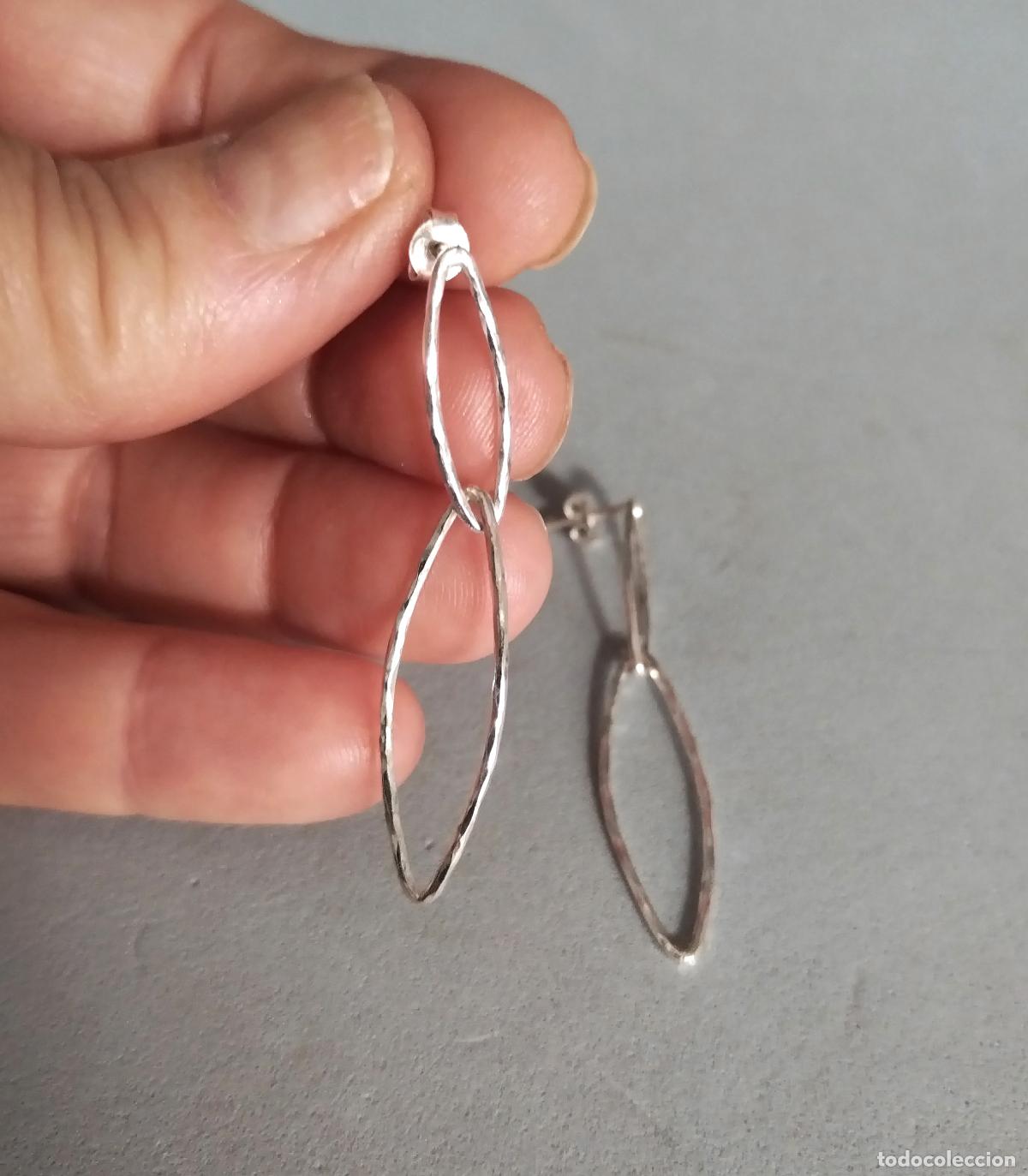 Joyeria: Pendientes plata de ley.