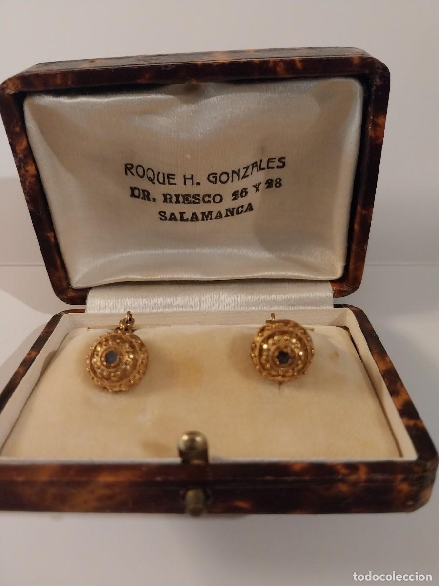 Joyeria: Gemelos hist&oacute;ricos de oro 18k bot&oacute;n charro