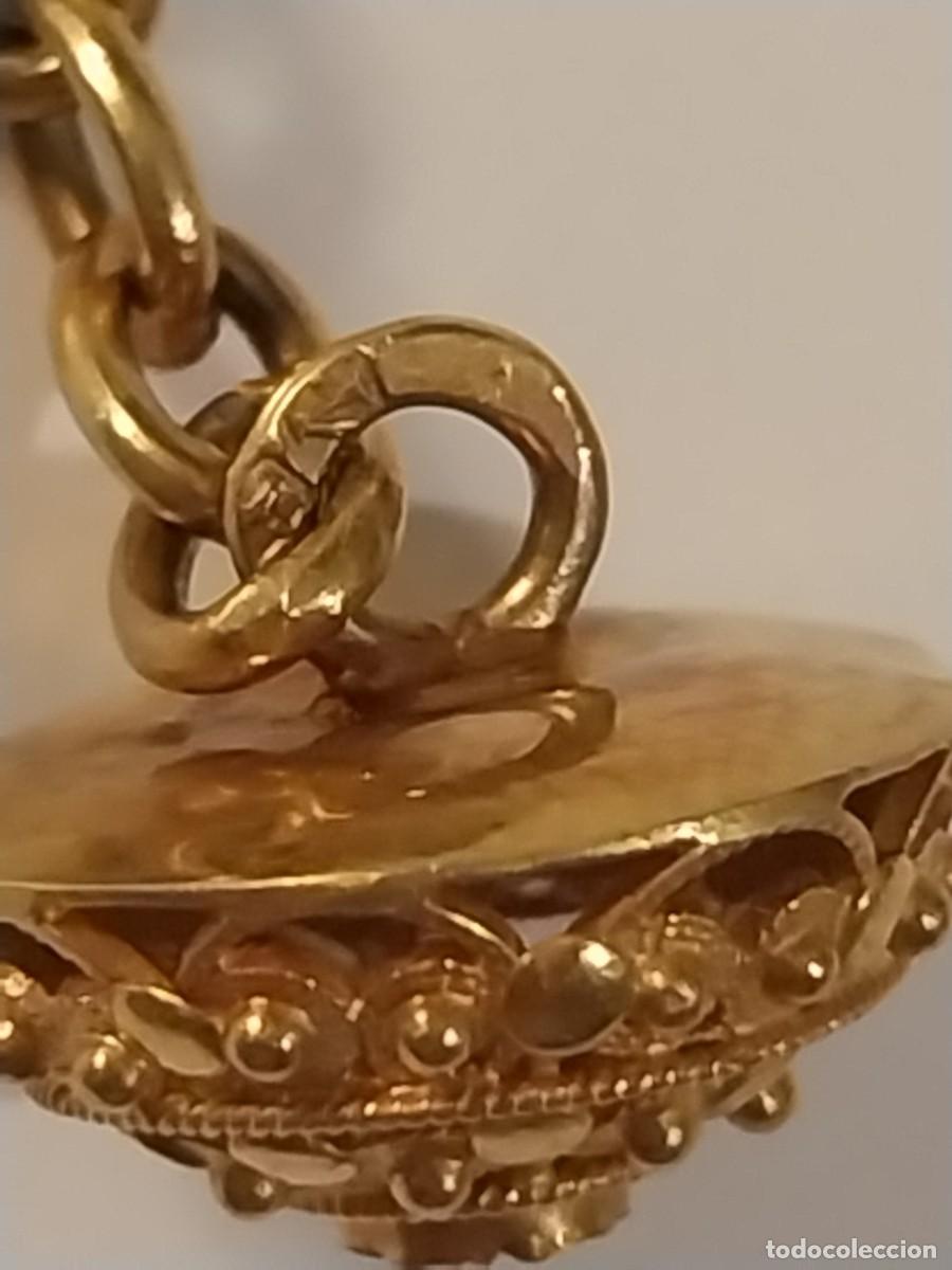 Joyeria: Gemelos hist&oacute;ricos de oro 18k bot&oacute;n charro - Foto 3