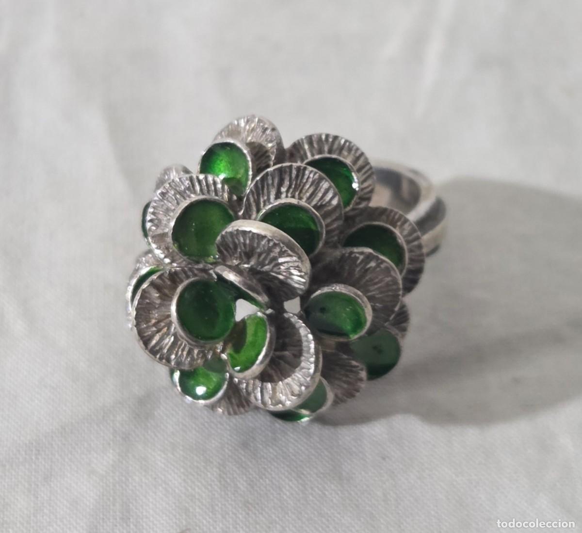 Joyeria: Anillo de plata de ley y lacados - Foto 3