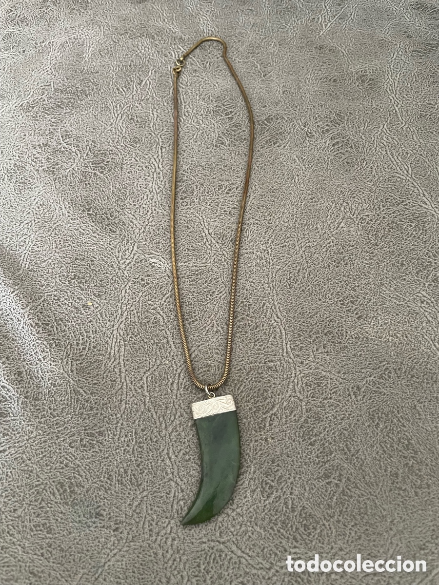 Joyeria: Colmillo de jade en muy buen estado - Foto 3
