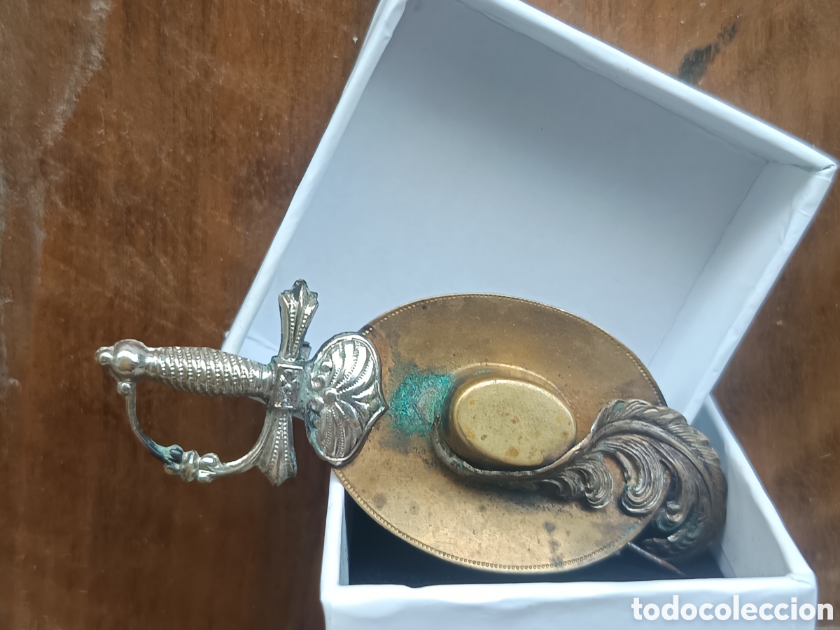 Joyeria: Antiguo broche estilo modernista sombrero con plumas