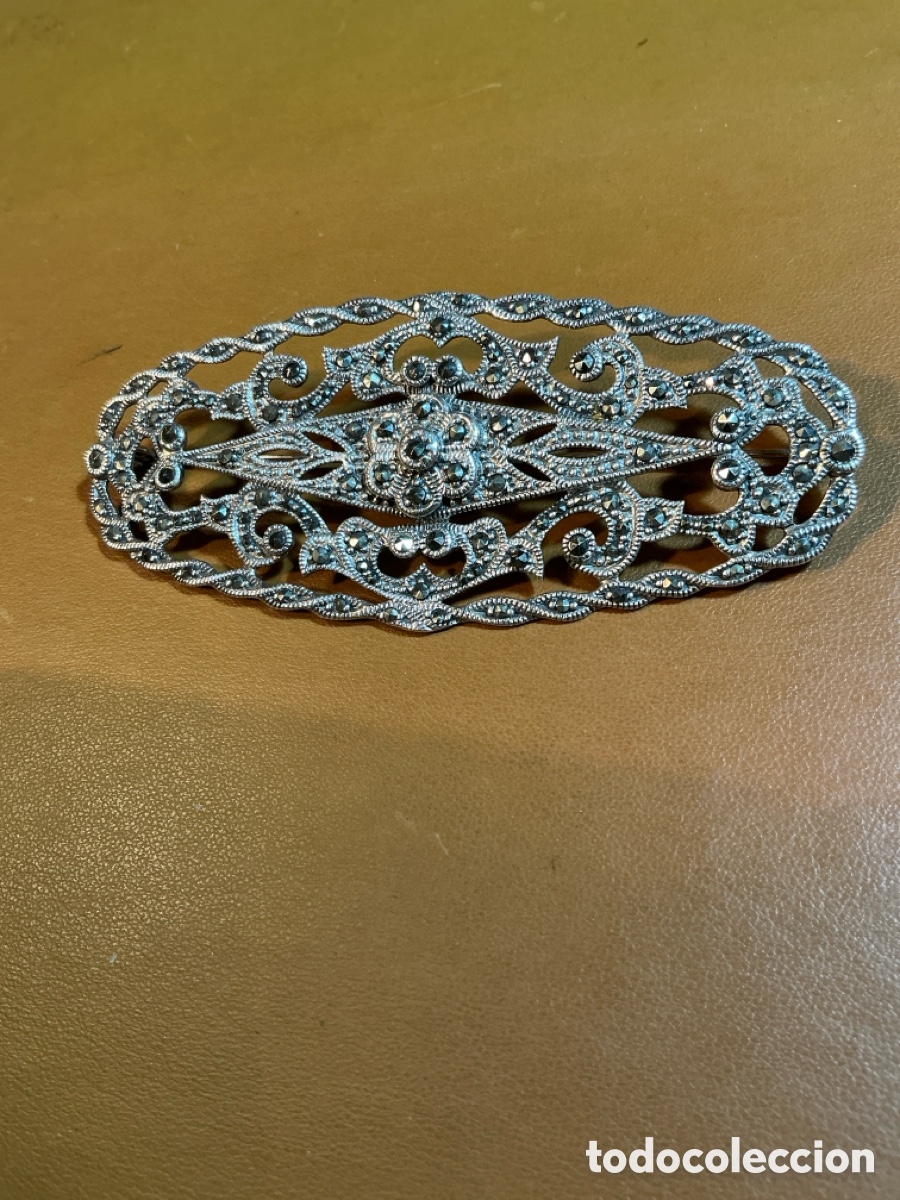 Joyeria: Broche plata filigrana vintage