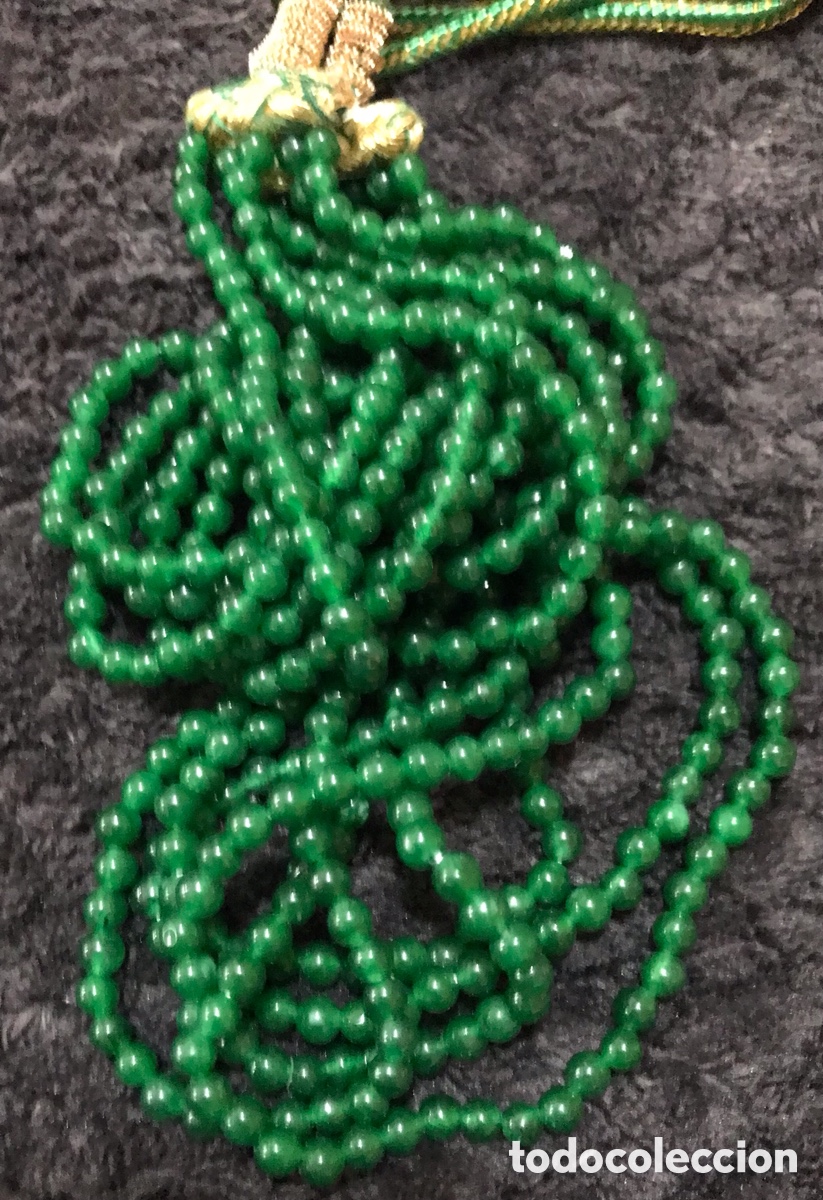 Joyeria: Collar esmeralda verde, artesanal