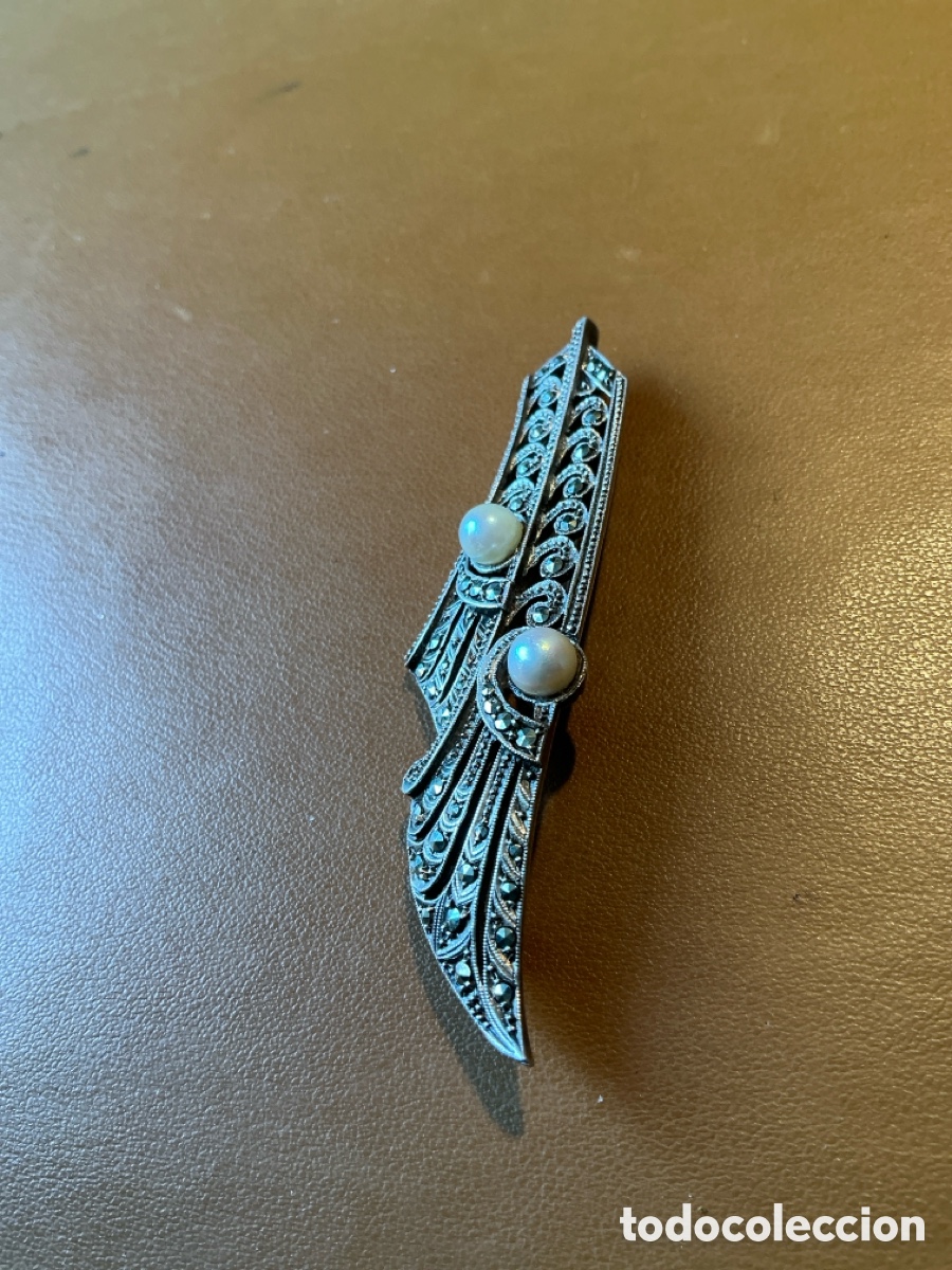 Joyeria: Broche plata estilo art d&eacute;co - Foto 3