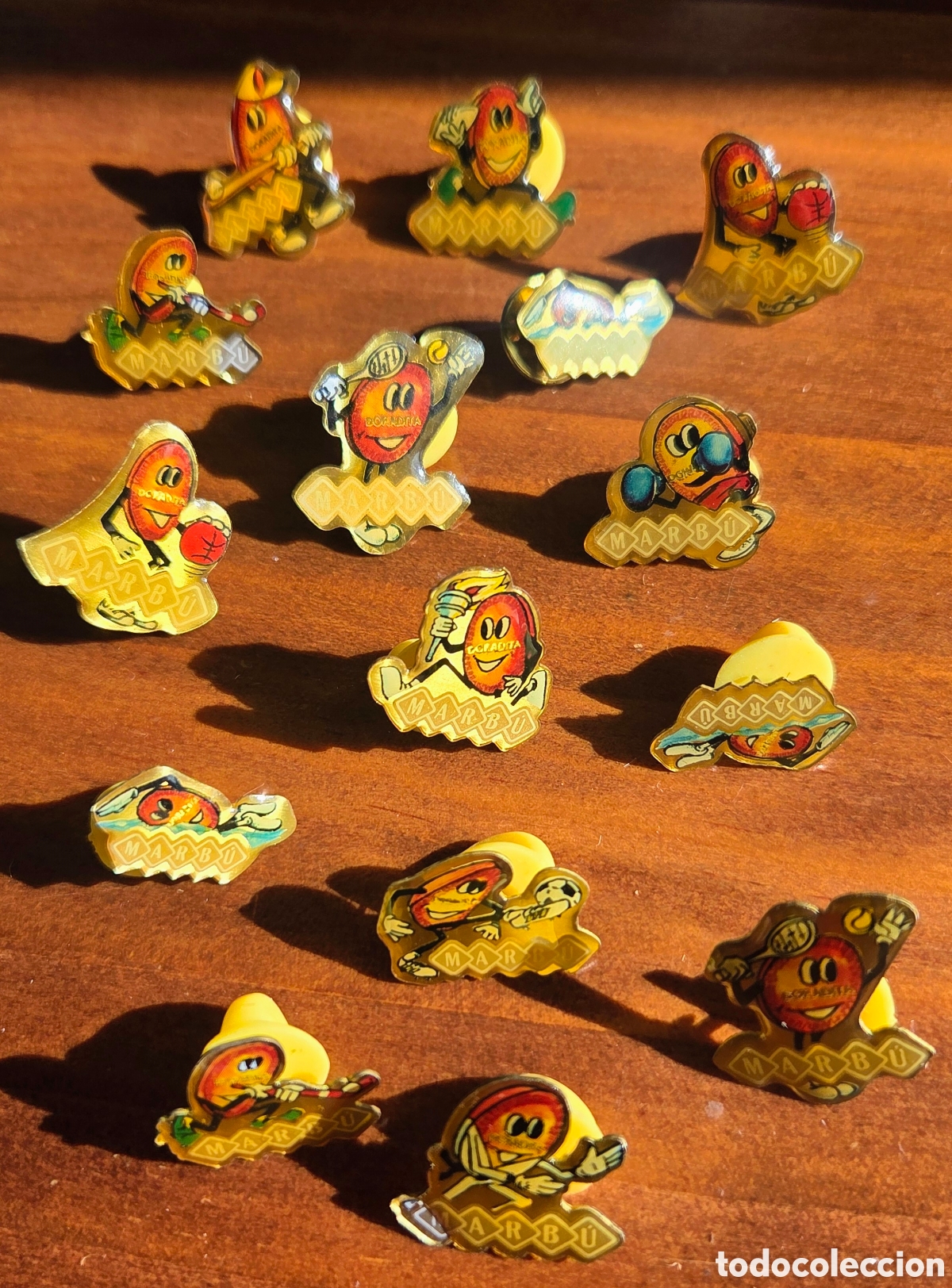 Joyeria: Lote 15 pins vintage Marb&uacute; &ndash; Deportes a&ntilde;os 90