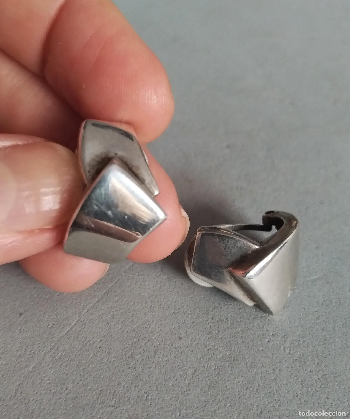 Joyeria: Pendientes de plata de ley contrastada, cierre de omega, gran calidad.