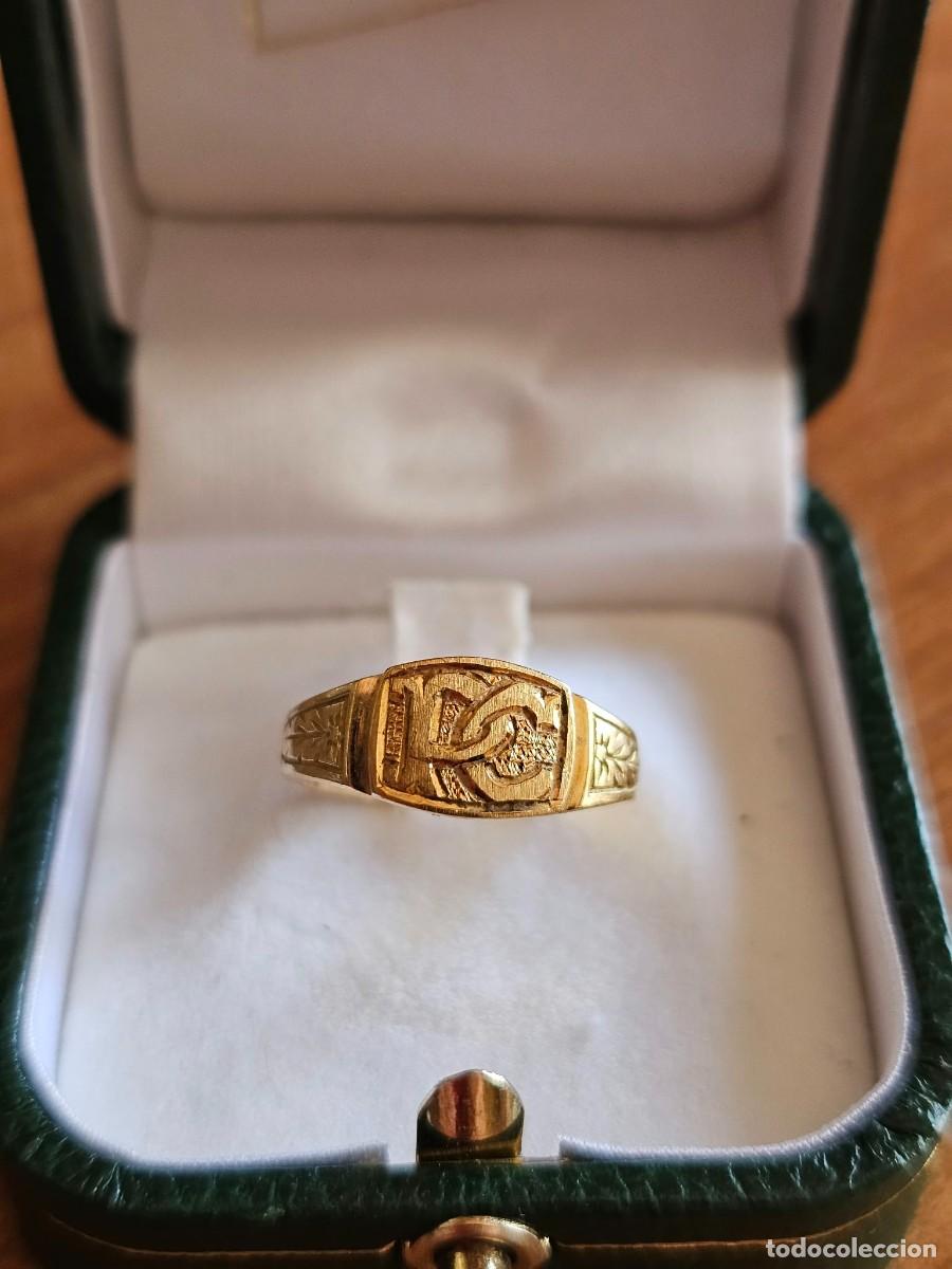 Joyeria: Sello Oro 18k Monograma 1,6cm 3g