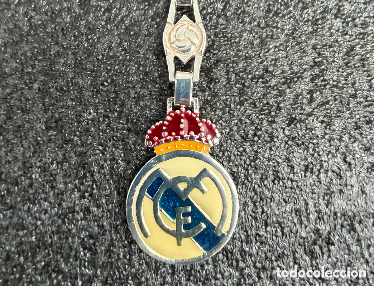 Joyeria: Llavero plata Real Madrid esmaltado