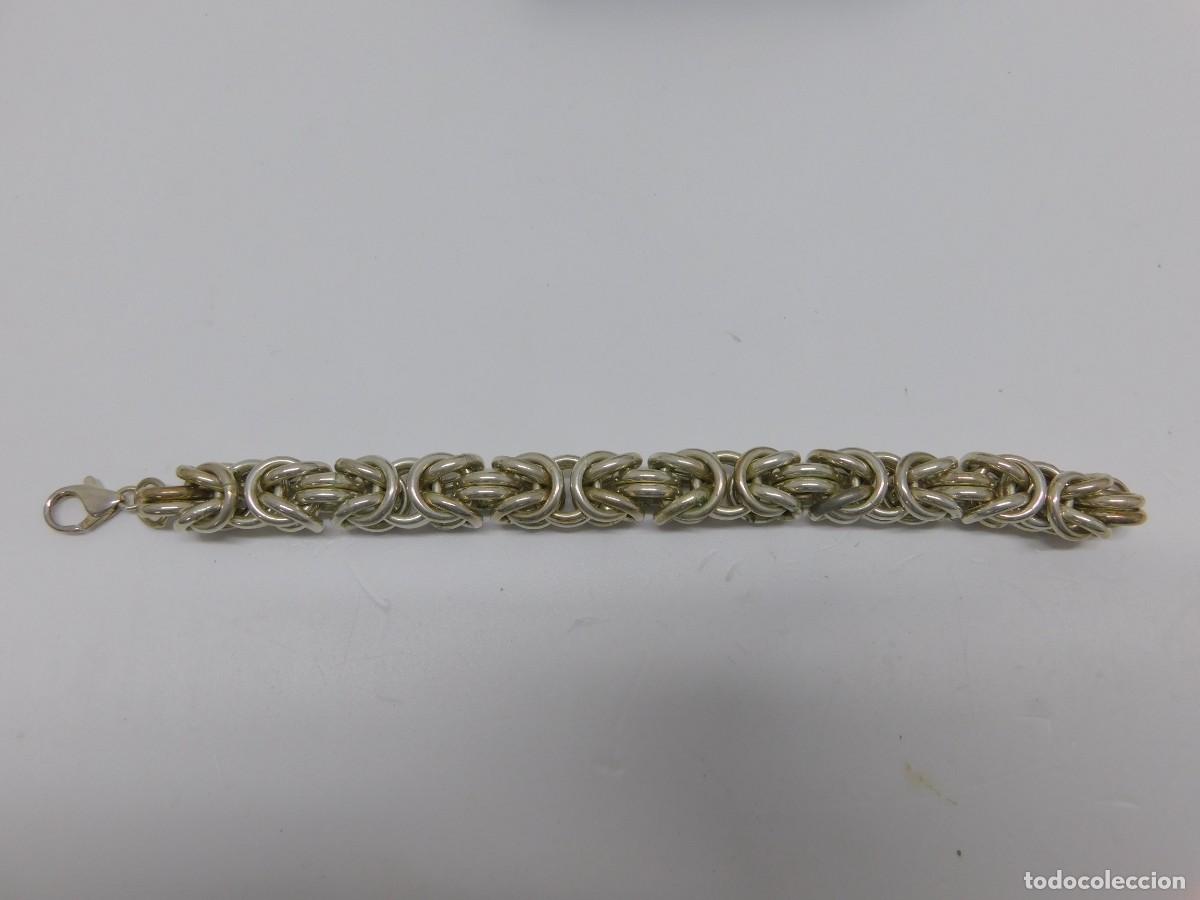 Joyeria: PULSERA DE PLATA CON ESLABONES ENTRELAZADOS - Foto 3