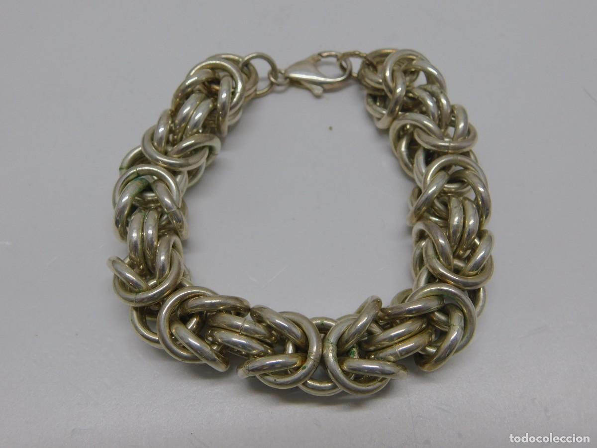 Joyeria: PULSERA DE PLATA CON ESLABONES ENTRELAZADOS - Foto 4