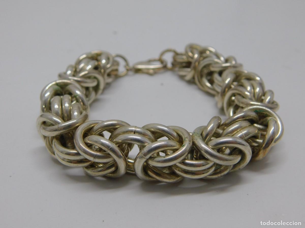 Joyeria: PULSERA DE PLATA CON ESLABONES ENTRELAZADOS - Foto 5