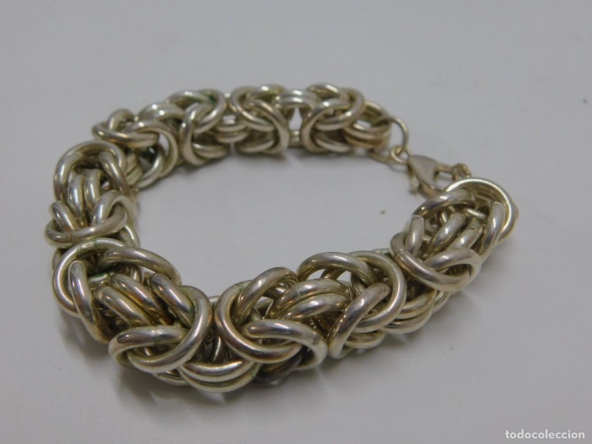 Joyeria: PULSERA DE PLATA CON ESLABONES ENTRELAZADOS - Foto 6