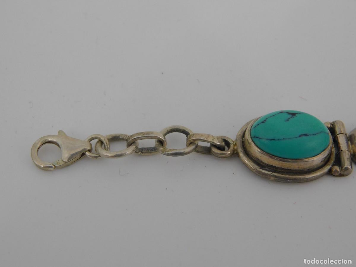 Joyeria: PULSERA DE PLATA CON TURQUESAS - Foto 3