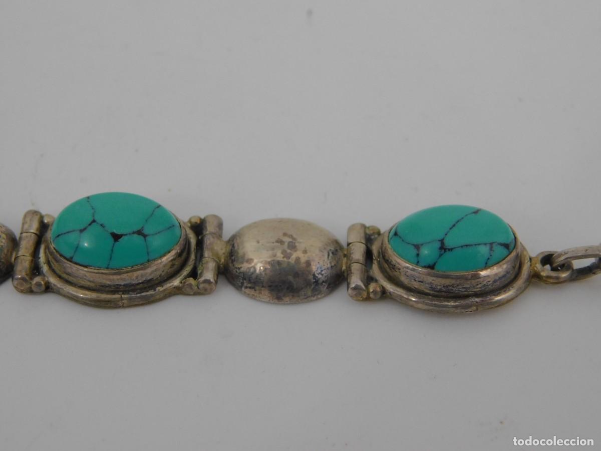 Joyeria: PULSERA DE PLATA CON TURQUESAS - Foto 5