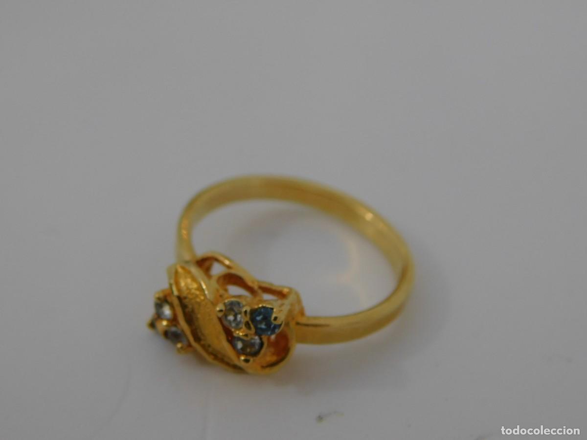 Joyeria: ANILLO Y PENDIENTES CHAPADOS EN ORO - Foto 5
