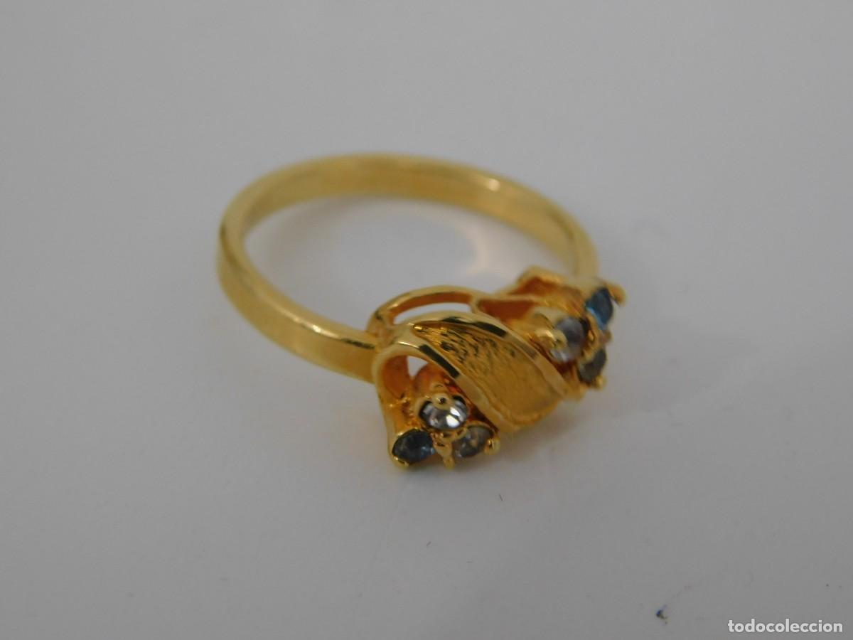 Joyeria: ANILLO Y PENDIENTES CHAPADOS EN ORO - Foto 6