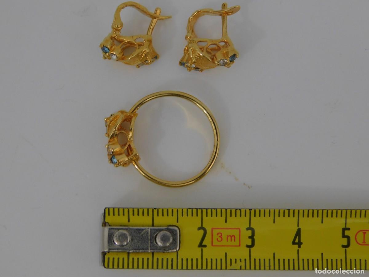 Joyeria: ANILLO Y PENDIENTES CHAPADOS EN ORO - Foto 11