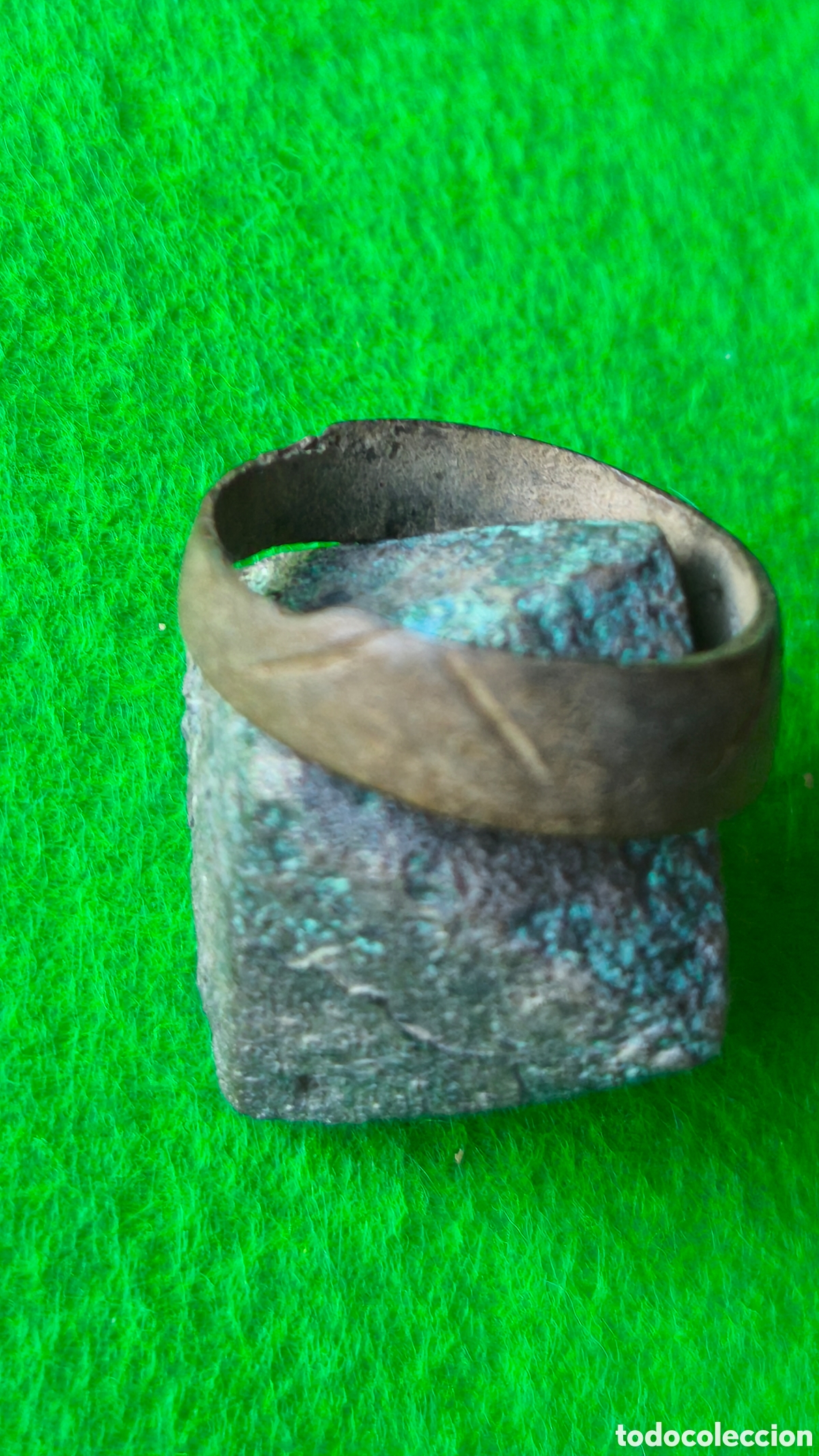 Joyeria: Anillo antiguo cobre bronce