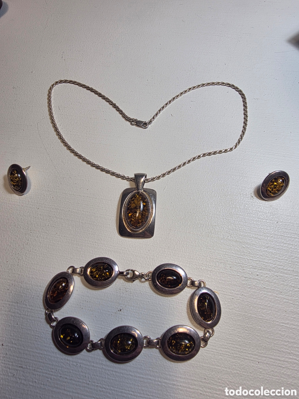 Joyeria: Conjunto Plata 925 y &Aacute;mbar B&aacute;ltico W.KRUK (Gdańsk)