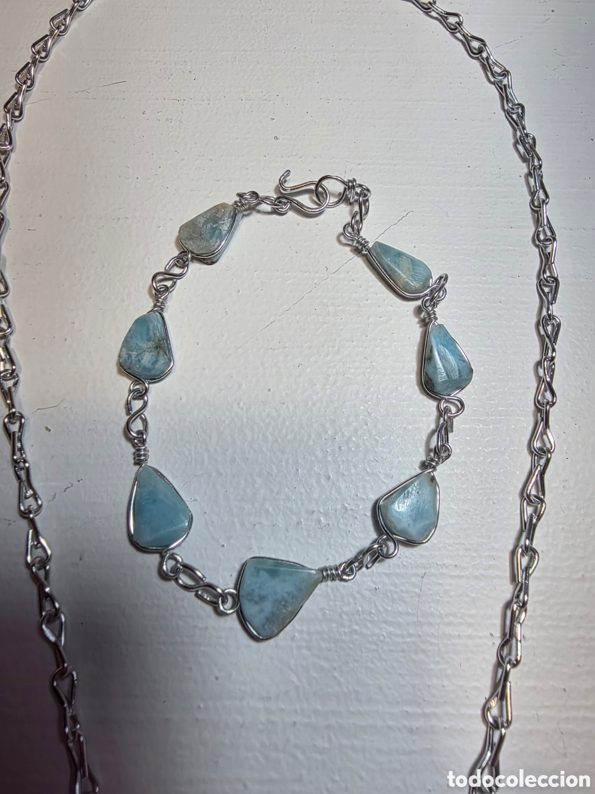 Joyeria: Conjunto Artesanal de Larimar - Foto 2