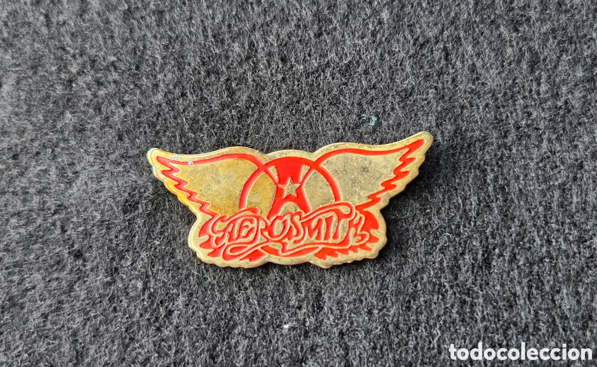 Joyeria: Pin vintage Aerosmith 1987 &ndash; Geffen Records &ndash; Edici&oacute;n limitada