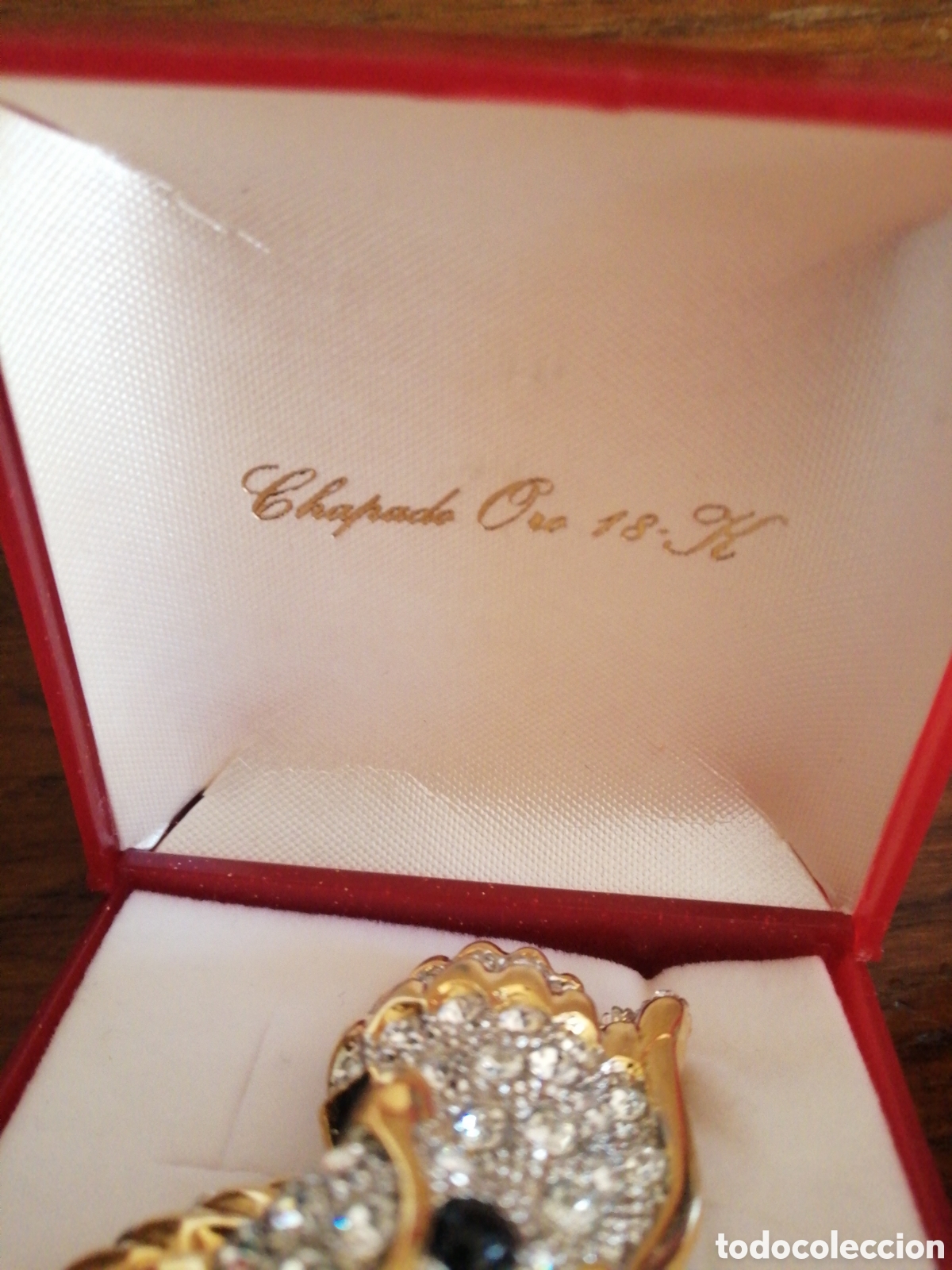 Joyeria: Broche b&uacute;ho, chapado oro 18 - Foto 2
