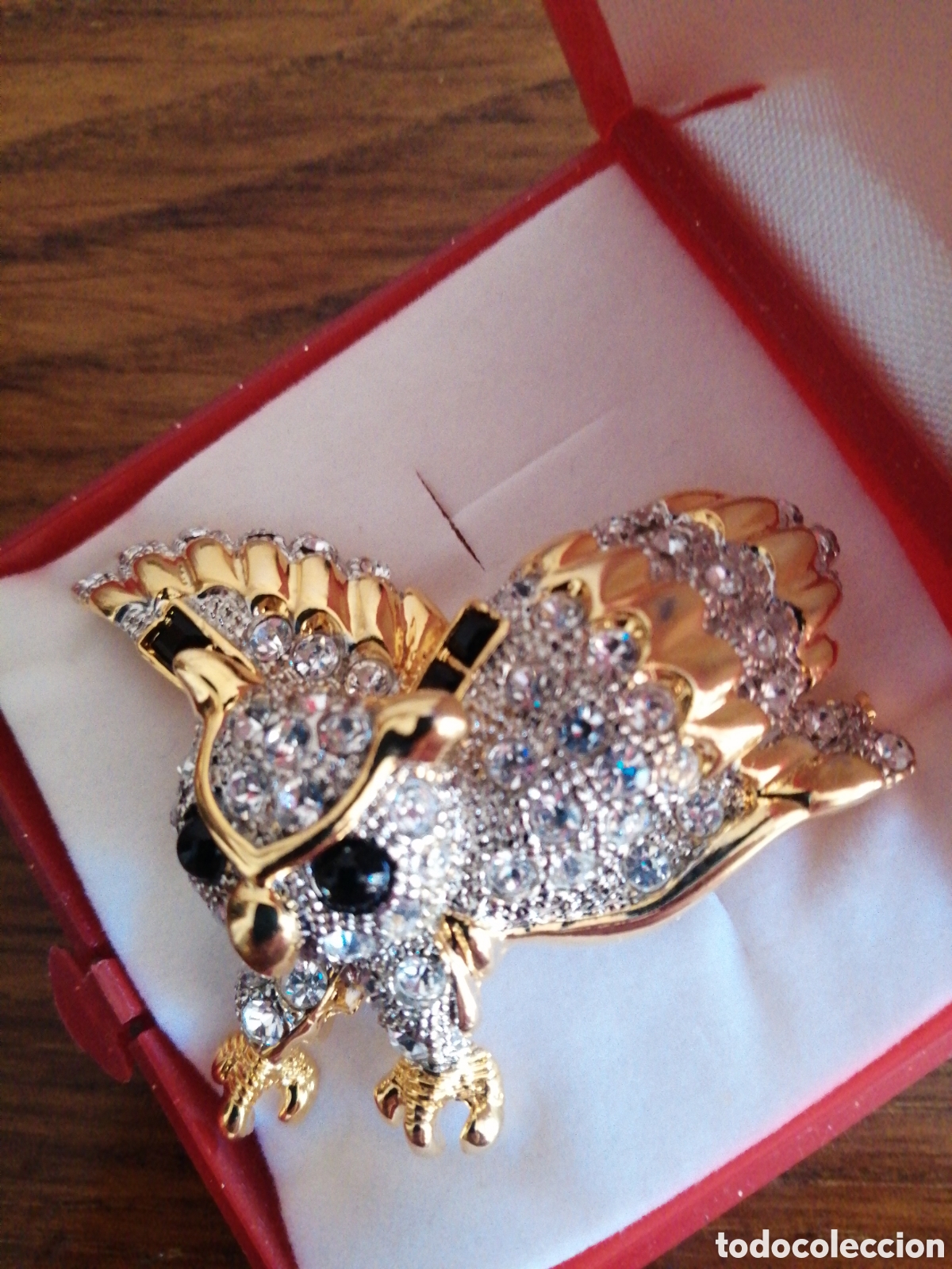 Joyeria: Broche b&uacute;ho, chapado oro 18 - Foto 3