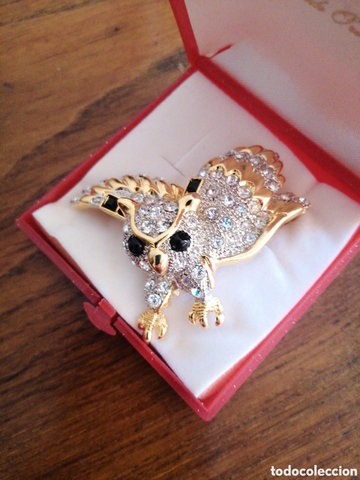 Joyeria: Broche b&uacute;ho, chapado oro 18 - Foto 1