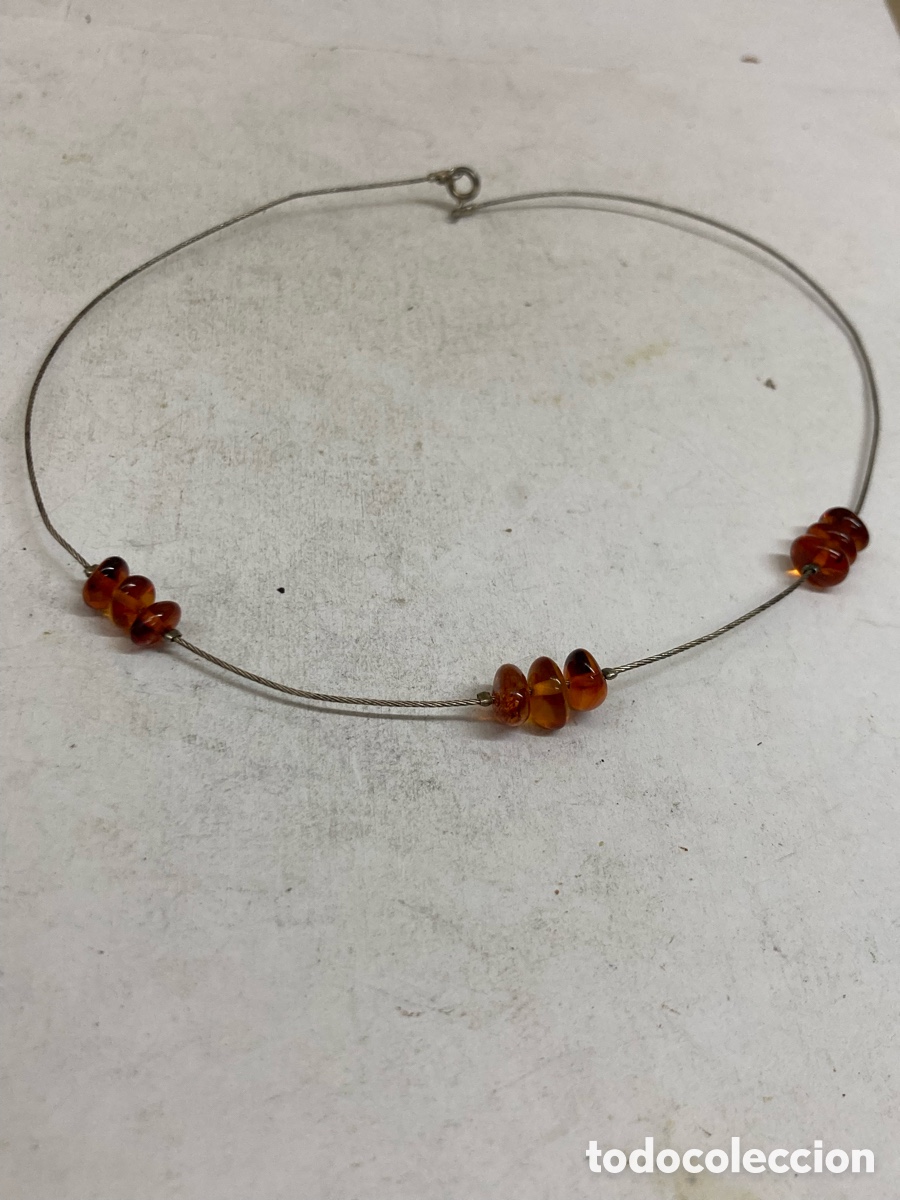 Joyeria: Collar de plata ambar CC521
