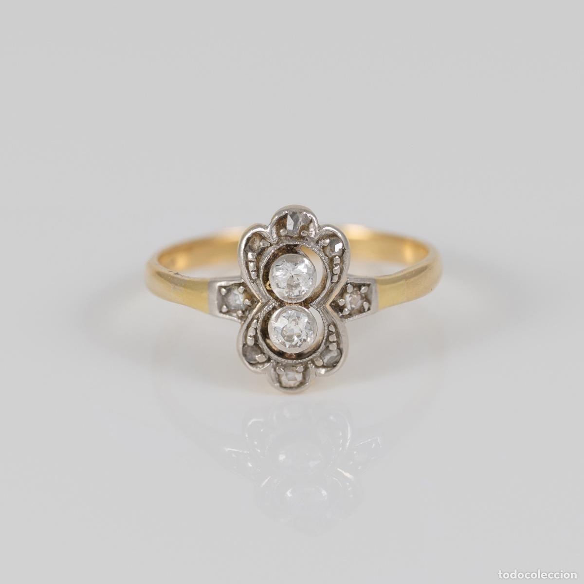 Joyeria: Anillo oro 18k con diamantes