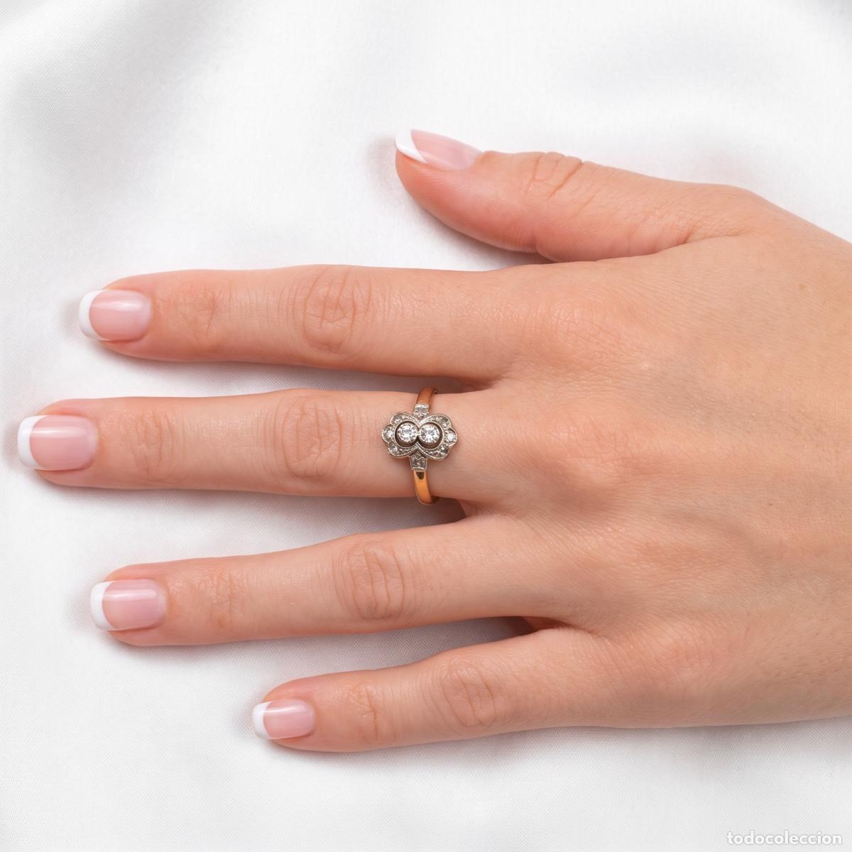 Joyeria: Anillo oro 18k con diamantes - Foto 2