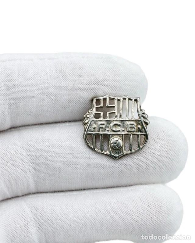 Joyeria: PINS 925 PLATA DE LEY PIN FCB F&Uacute;TBOL CLUB BARCELONA INSIGNIA ANTIGUA JOYA VINTAGE