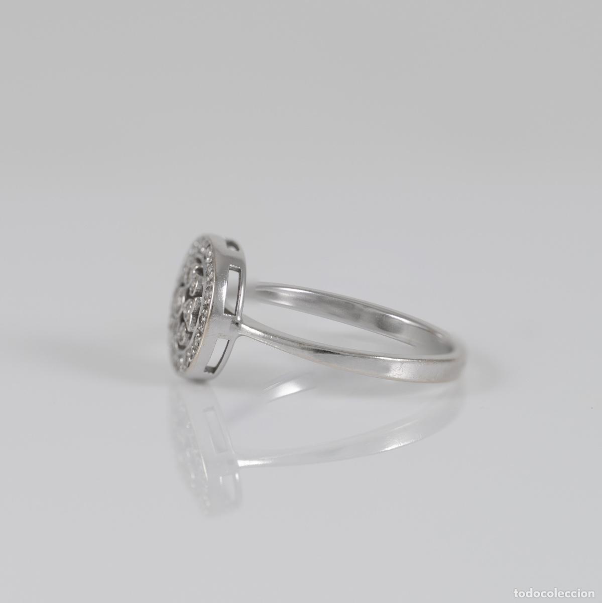 Joyeria: Anillo oro blanco 18k con diamantes - Foto 4