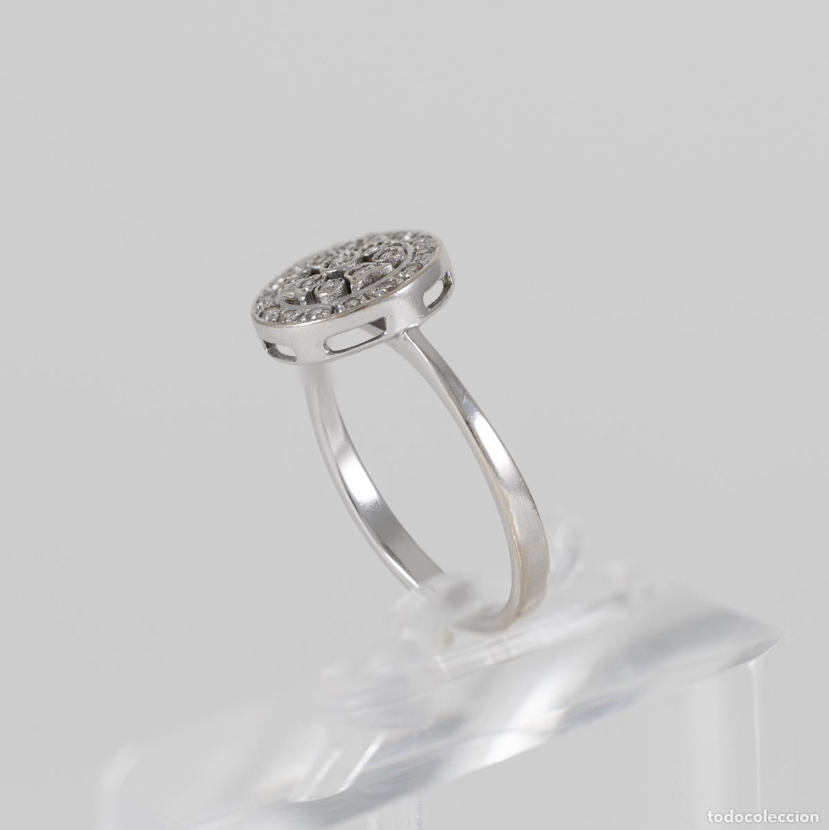 Joyeria: Anillo oro blanco 18k con diamantes - Foto 5