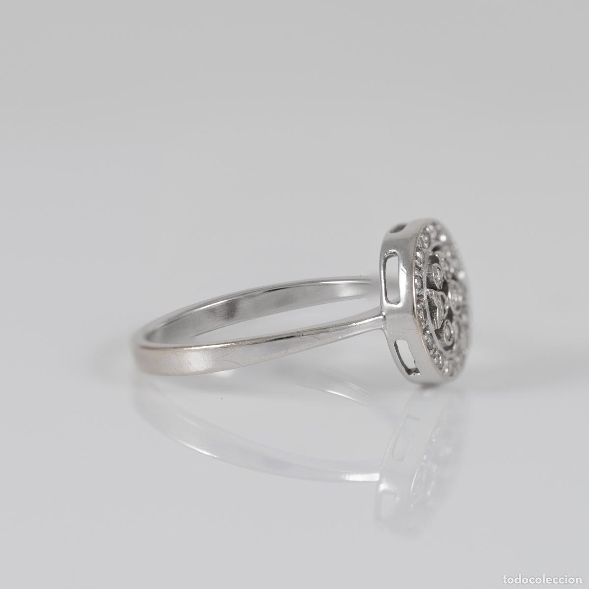 Joyeria: Anillo oro blanco 18k con diamantes - Foto 8