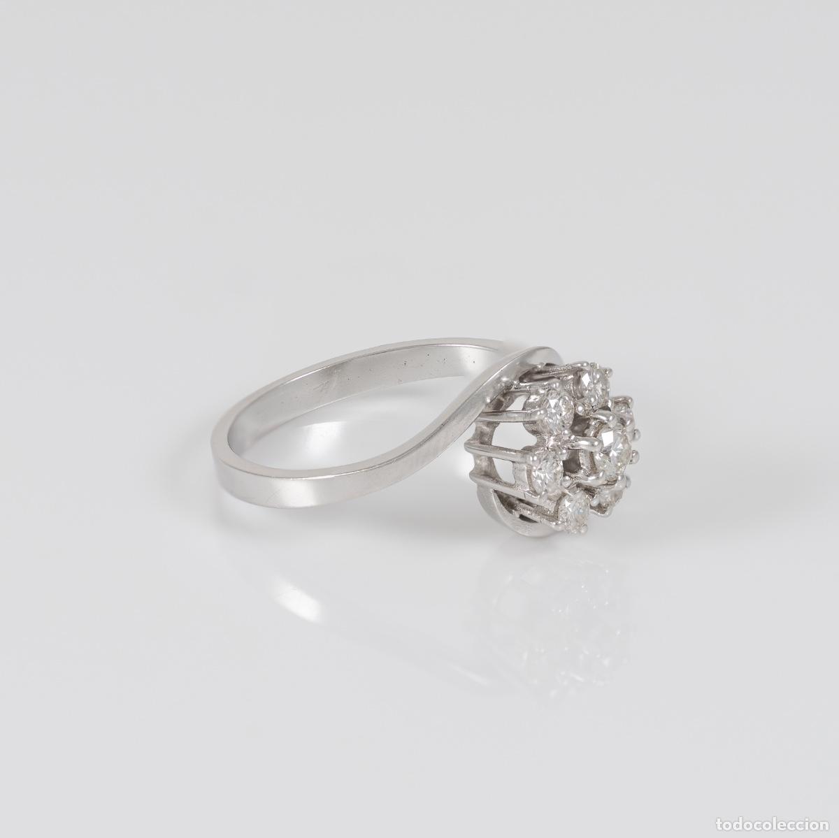 Joyeria: Anillo oro blanco 18k con diamantes - Foto 3