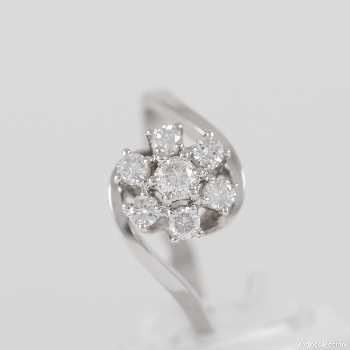 Joyeria: Anillo oro blanco 18k con diamantes - Foto 5