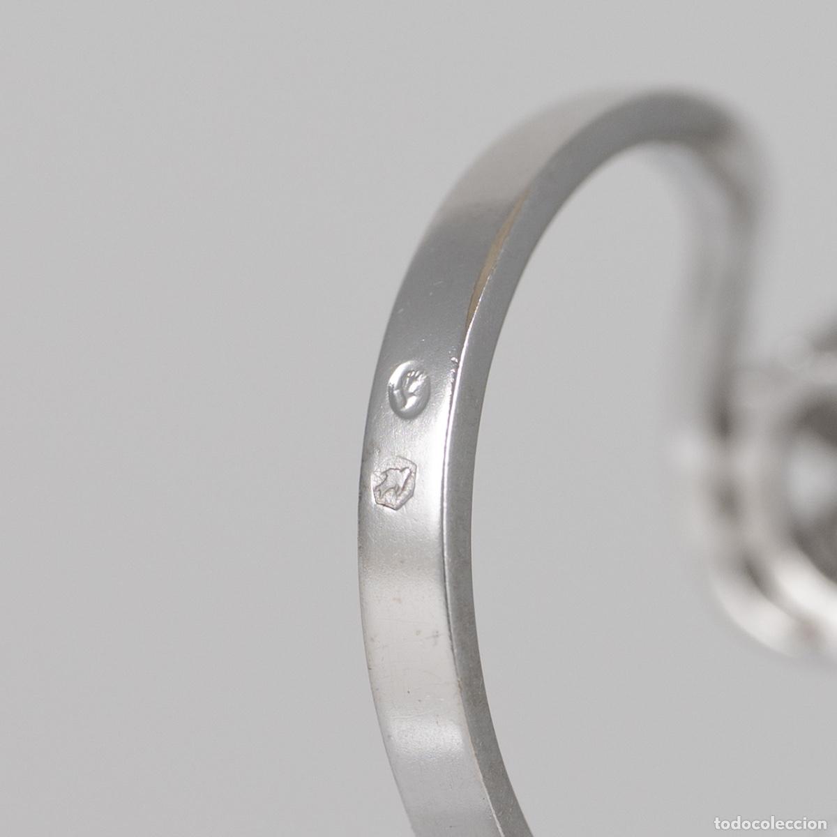 Joyeria: Anillo oro blanco 18k con diamantes - Foto 6