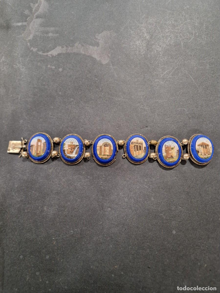 Joyeria: Pulsera Grand Tour, micromosaico y plata.