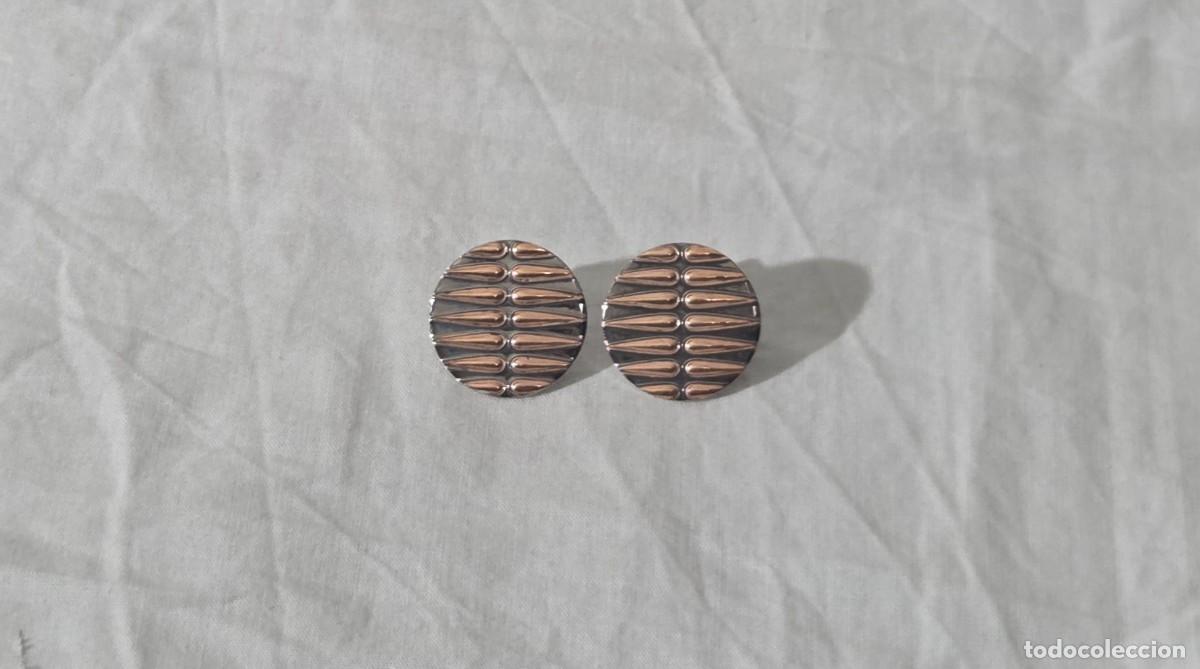 Joyeria: Pendientes con detalles dorados en plata 925, Jorge Revilla
